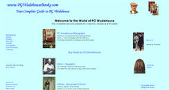 Desktop Screenshot of pgwodehousebooks.com