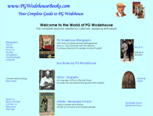 Tablet Screenshot of pgwodehousebooks.com